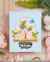 Waffle Flower Craft Floral Shelf Die