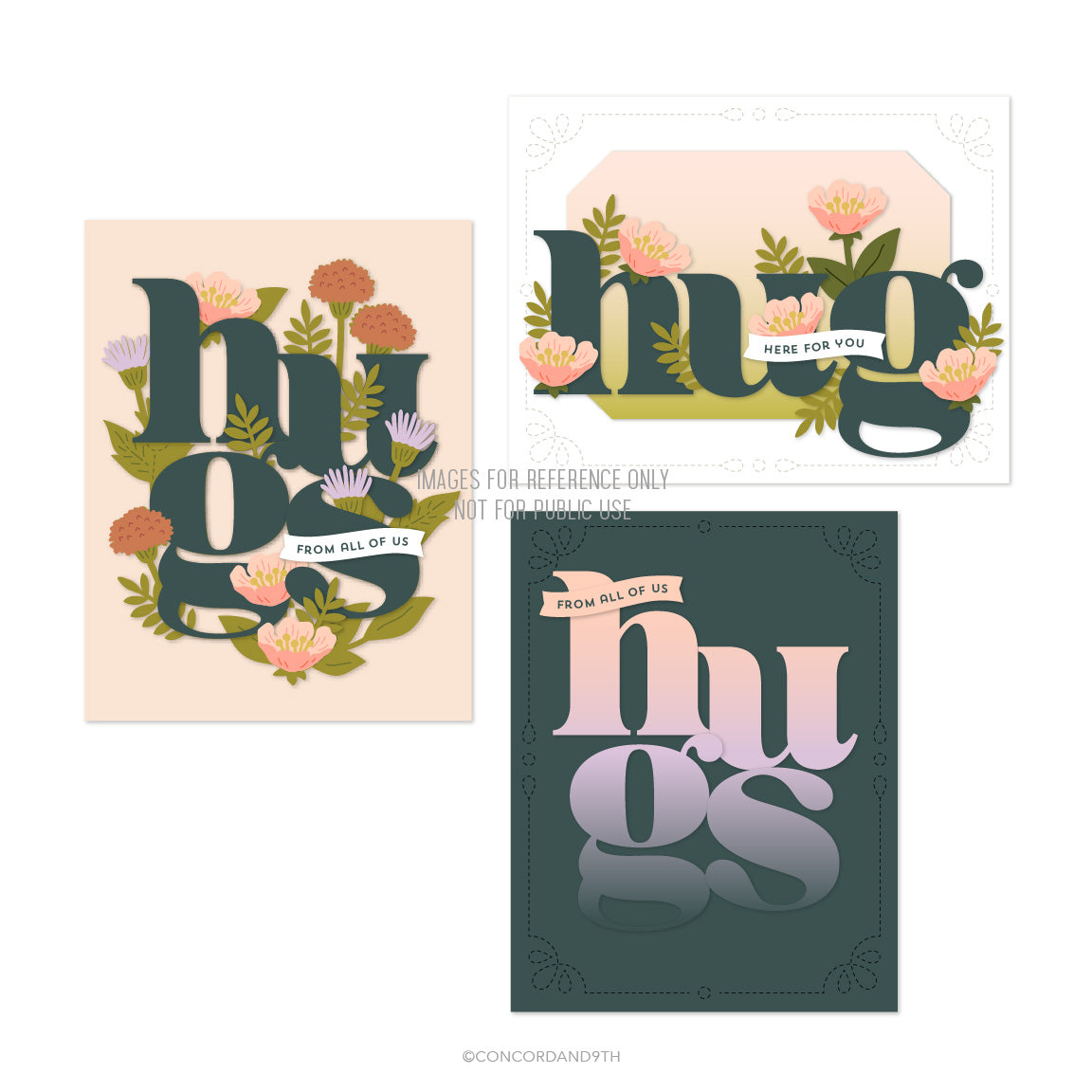 Concord & 9th Floral Embrace Stamp Set (3 x 4) & Die Bundle