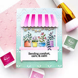 Pinkfresh Studio Flower Market stencil & Die Bundle