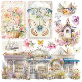 Ciao Bella Flower Shop 6x6 Inch Vellum Fussy Cut (6pcs) (CBVQ016)