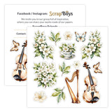 ScrapBoys Flowers Melody 6x6 Inch Paper Pad (SB-FLME-09)