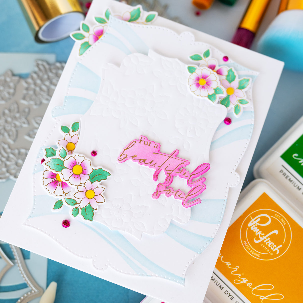 Pinkfresh Studio Fragrance Notes Stamp, Die & Stencil Bundle
