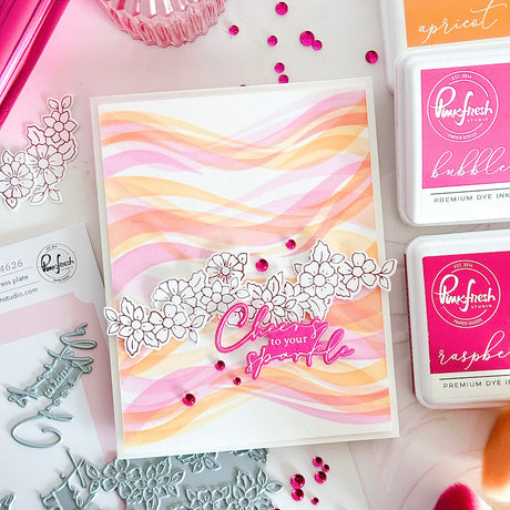 Pinkfresh Studio Fragrance Notes Stamp, Die & Stencil Bundle