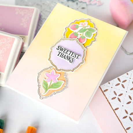 Pinkfresh Studio Cottage Frames Stamp/die/stencil Bundle