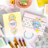 Pinkfresh Studio Cottage Frames Stamp/die/stencil Bundle