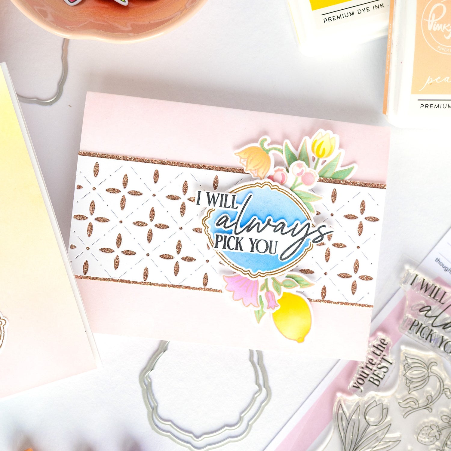 Pinkfresh Studio Cottage Frames Stamp/die/stencil Bundle