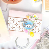 Pinkfresh Studio Cottage Frames Stamp/die/stencil Bundle