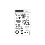 Concord & 9th Friendly Phrases Stamp Set & die (4 x 6)