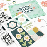 Concord & 9th Friendly Phrases Stamp Set & die (4 x 6)