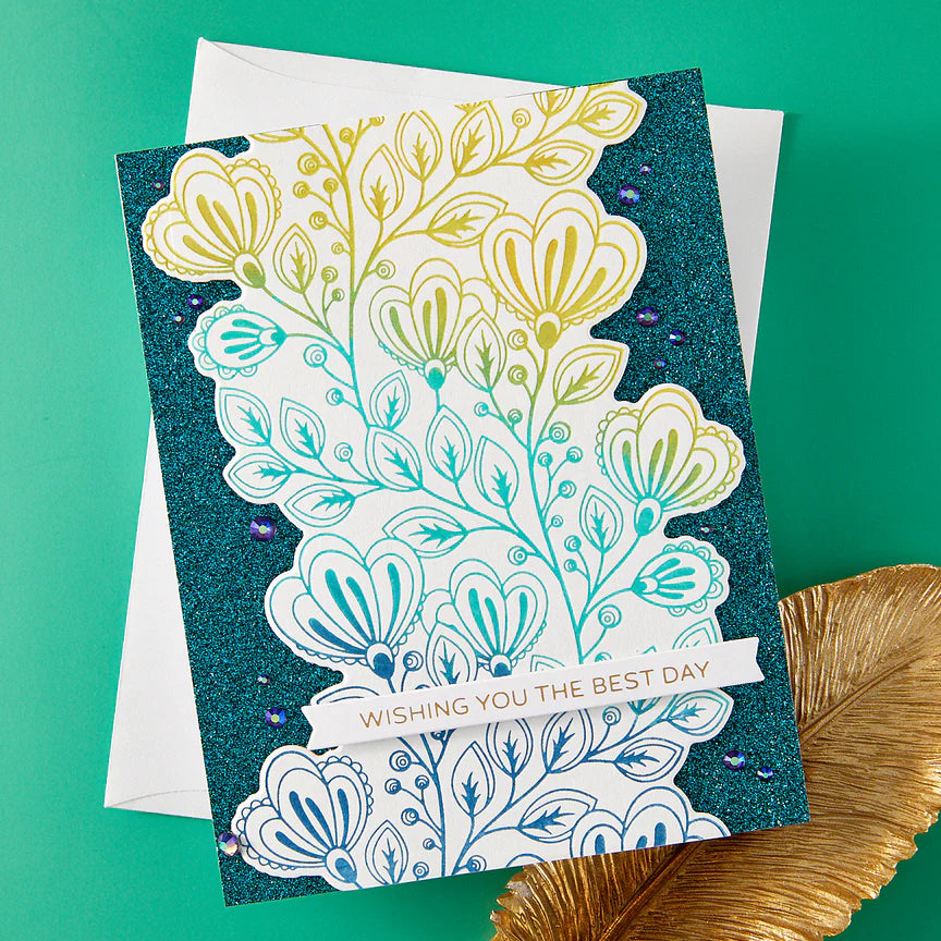 Spellbinders Exclusive Friendship Grows Press Plate & Die Set & Stencil - BetterPress Society November 2025