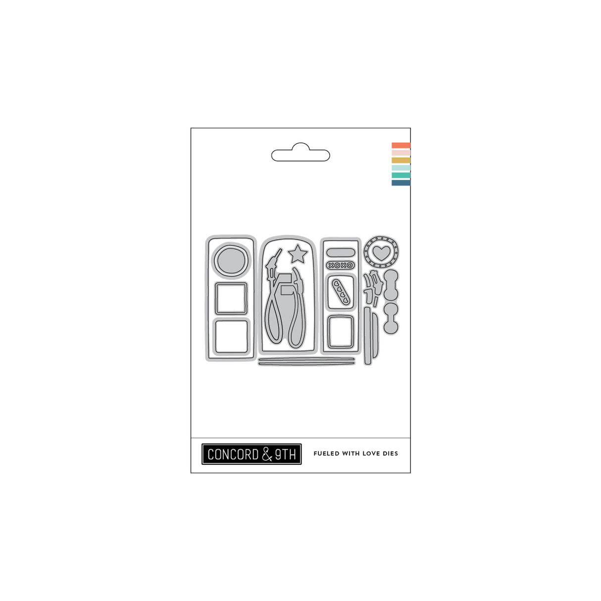 Concord & 9th Fueled with Love Stamp Set (3 x 4) / Die Bundle