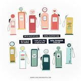 Concord & 9th Fueled with Love Stamp Set (3 x 4) / Die Bundle