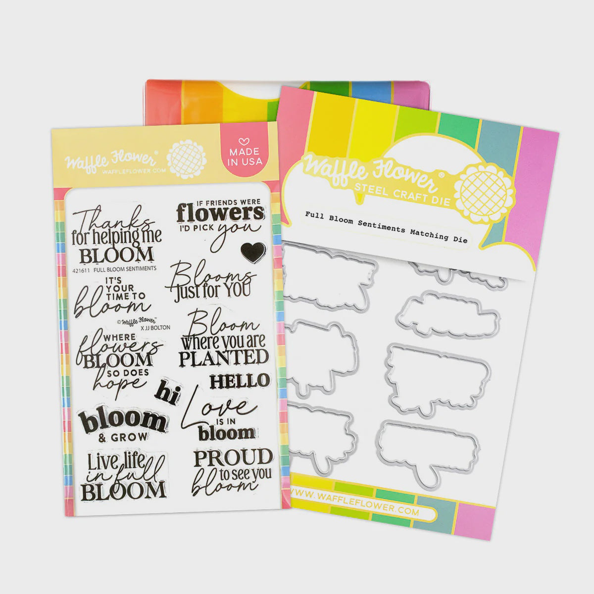 Waffle Flower Craft Full Bloom Sentiments Combo