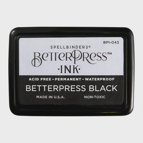 Spellbinders Full Size BetterPress Black Ink Pad (BPI-043)