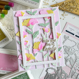 Pinkfresh Studio Rising Wildflowers die/ Stencil Bundle