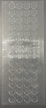 CT Double Stick clear foam Dots 12mm x 1 mm thickness 224 dots/ pack