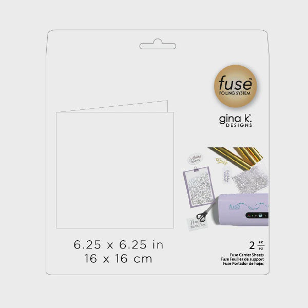 Gina K Designs Fuse Foiling System Carrier Sheets 2-pack