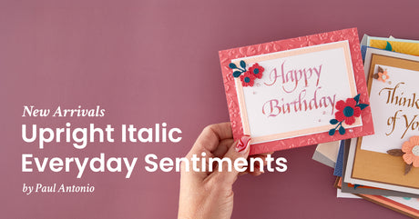 Spellbinders Upright Italic Happy Birthday Press + Foil Plate by Paul Antonio