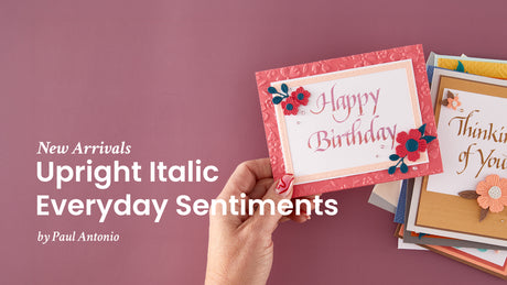 Spellbinders Upright Italic Everyday Sentiments Press + Foil Bundle by Paul Antonio
