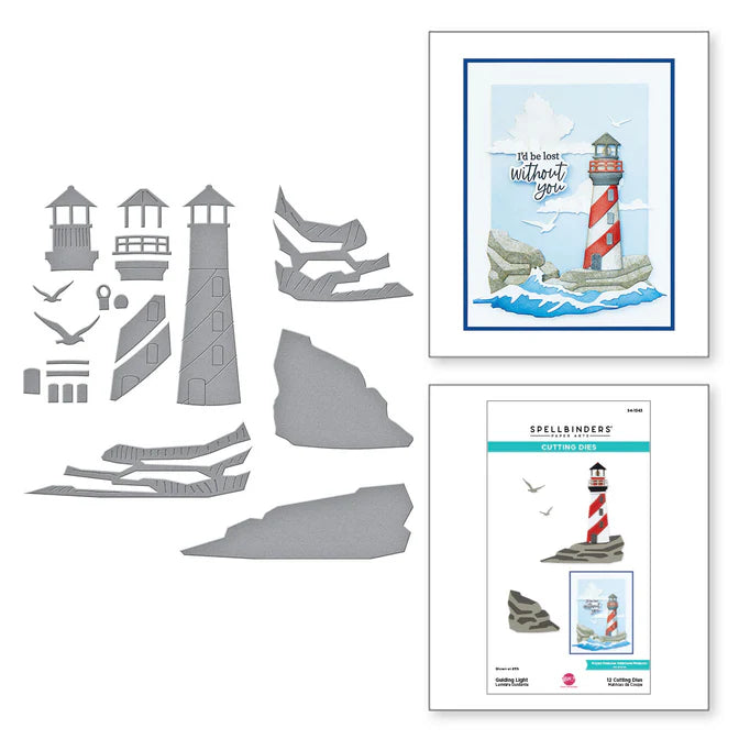 Spellbinders Guiding Light Etched Dies from the Fair Winds Collection by Dawn Woleslagle