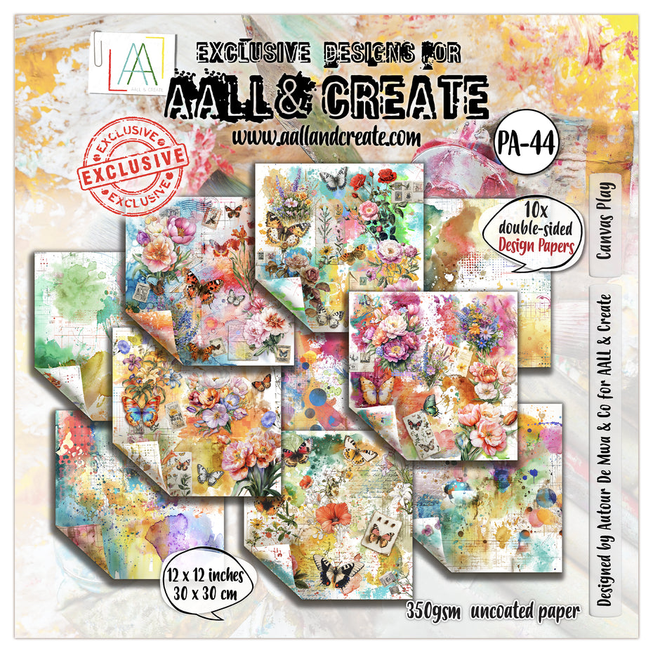 Aall and Create Garden Daydreams 12x12 Inch Design Paper Canvas Play (AALL-PA-044)