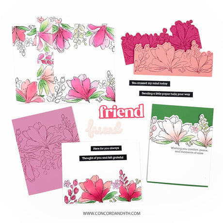 Concord & 9th Garden's Edge Stencil Pack (4 qty; 6 x 6)
