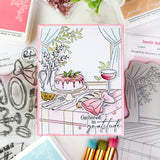 Pinkfresh Studio Gathered in Gratitude Stamp , Die & Stencil Bundle