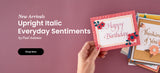 Spellbinders Upright Italic Everyday Sentiments Press + Foil Bundle by Paul Antonio