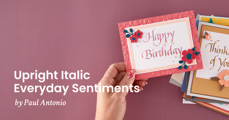 Spellbinders Upright Italic Everyday Sentiments Press + Foil Bundle by Paul Antonio