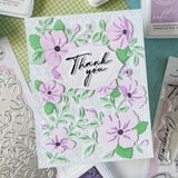 Pinkfresh Studio Gentle Bloomscape die & Stencil Bundle