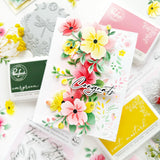 Pinkfresh Studio Gentle Bloomscape die & Stencil Bundle