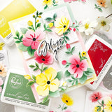Pinkfresh Studio Gentle Bloomscape die & Stencil Bundle