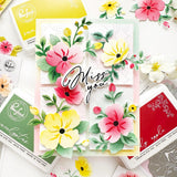 Pinkfresh Studio Gentle Bloomscape die & Stencil Bundle