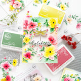 Pinkfresh Studio Gentle Bloomscape die & Stencil Bundle