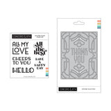Concord & 9th Gilded Glass Stamp Set & Die Bundle
