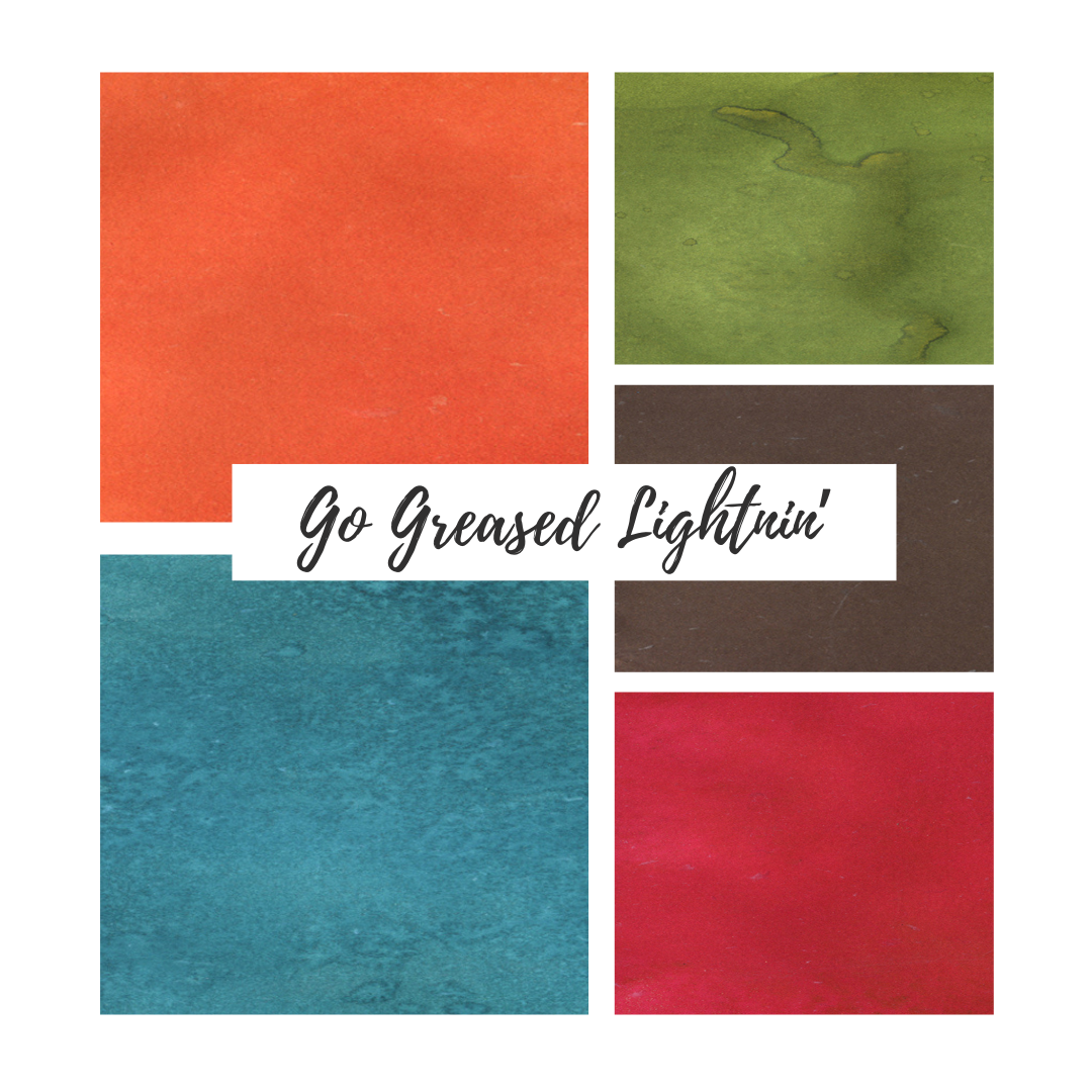 Lindy's Gang Go Greased Lightnin' FLAT + Shaker/Sticker Pack