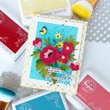 Pinkfresh Studio Golden Poppies die & Stencil Bundle