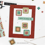Concord & 9th Granny Square Turnabout™ Stamp Set (6 x 8) & Die Bundle
