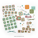 Concord & 9th Granny Square Turnabout™ Stamp Set (6 x 8) & Die Bundle