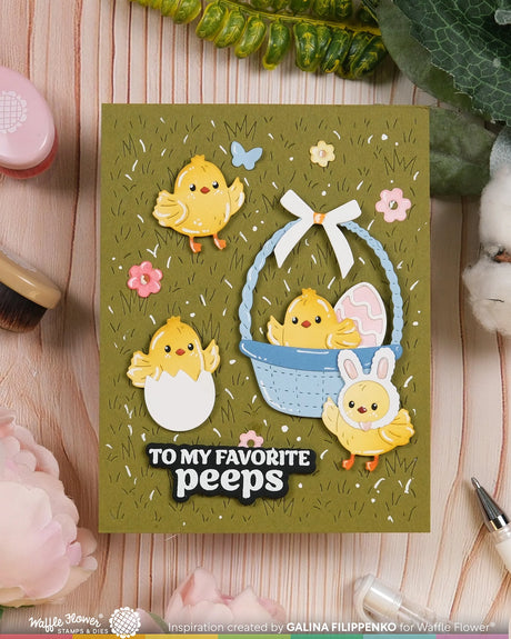 Waffle Flower Craft Grass Texture Die