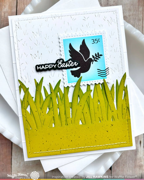 Waffle Flower Craft Grass Texture Die