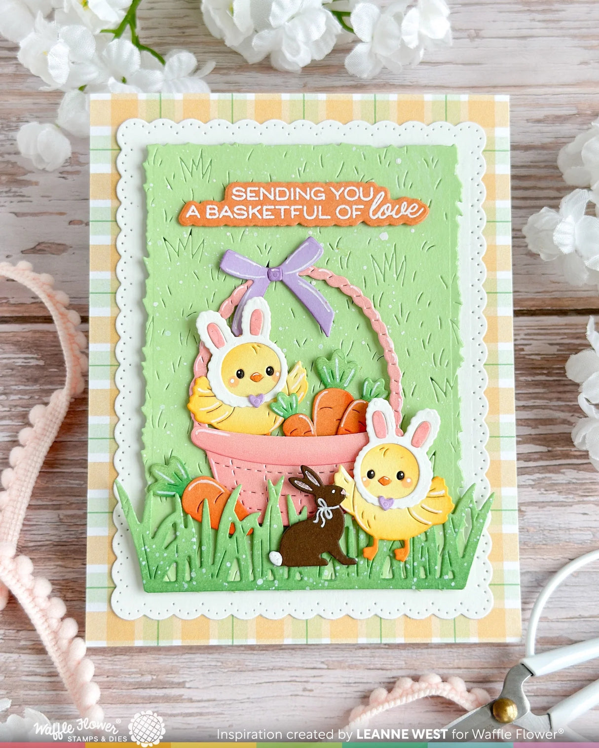 Waffle Flower Craft Grass Texture Die