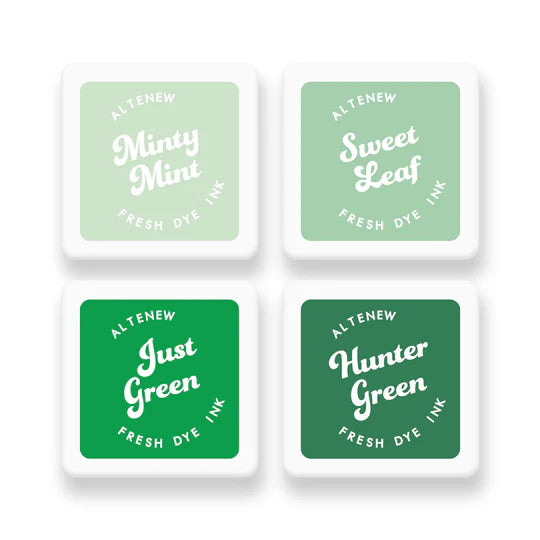 Altenew Green Meadows Fresh Dye Ink Mini Cube Set