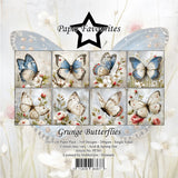 Paper Favourites Grunge Butterflies 6x6 Inch Paper Pad (PF561)
