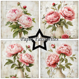 Paper Favourites Grunge Floral 6x6 Inch Paper Pad (PF562)