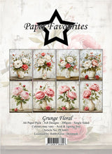 Paper Favourites Grunge Floral A6 Paper Pad (PFA603)