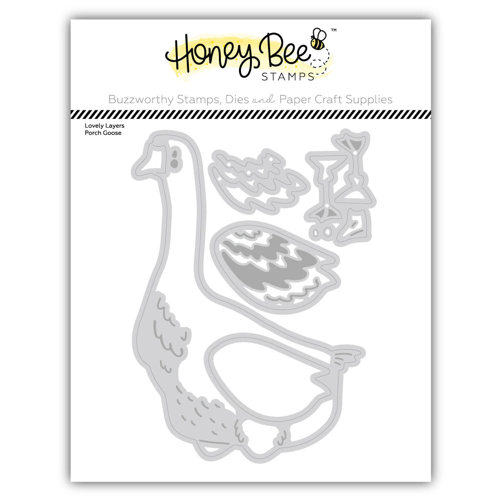 Honey Bee Stamps Lovely Layers: Porch Goose - Honey Cuts Stand-Alone Dies