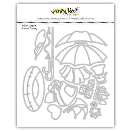 Honey Bee Stamps Porch Goose Closet: Spring - Honey Cuts Stand-Alone Dies