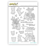 Honey Bee Stamps Meow & Furever - 6"x8" Clear Stamp Set