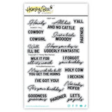 Honey Bee Stamps Howdy Y'all - 4x6 Stamp Set & Die Bundle